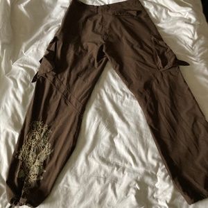 Nike Women's FitDry Martial Arts Cargo Pants with Embroidered Detail and Ribbons